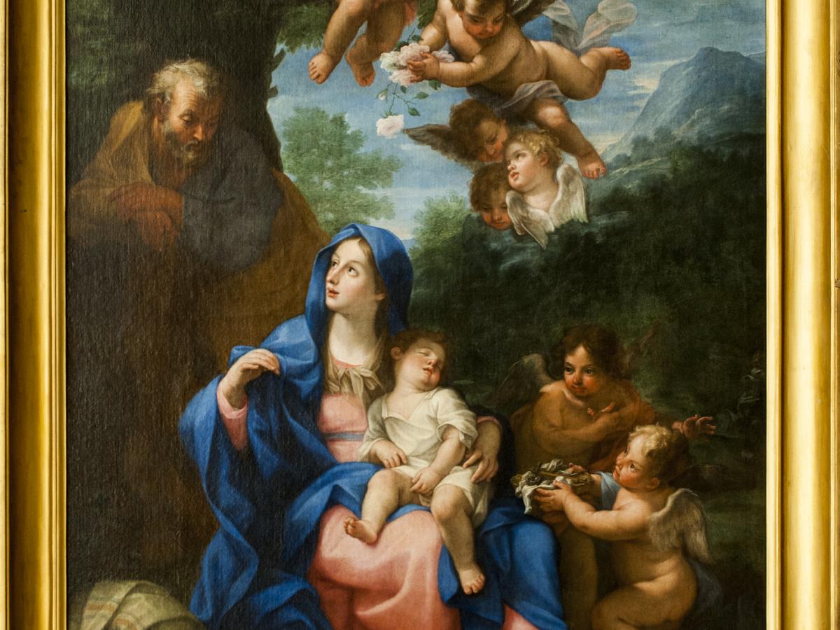 Scuola Romana, Sacra Famiglia, XVII sec (Odazzi) Scuola Romana, Sacra Famiglia, XVII sec (Odazzi)