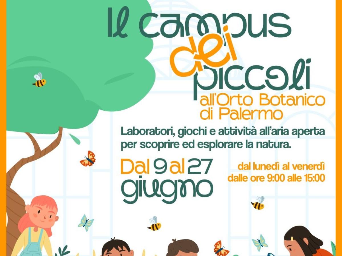 Campus dei piccoli all'Orto Botanico - locandina