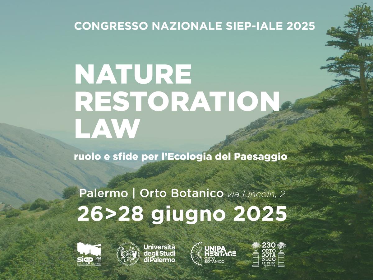 Nature Restoration Law - Convegno SIEP 2025 - locandina
