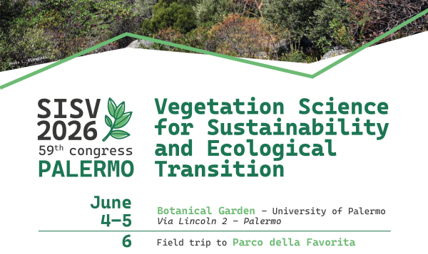 59th SISV Congress 2026 - Vegetation Science for Sustainability and Ecological Transition